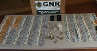Tondela: GNR deteve homem por tráfico de estupefacientes