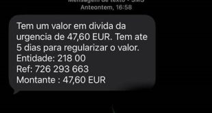 Alerta – SMS Falsas